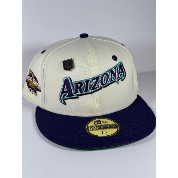 New Era Arizona Diamondbacks 59Fifty Fitted Hat 2001 World Series, Size 7 1/4 - Picture 3 of 10